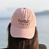 Casquette rose effet washed Coco Beach Lavandou, idéal pour la plage