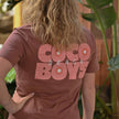 T-shirt Coco Beach Boys marron