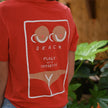 T-shirt rouge Coco Beach Plage de la Fossette